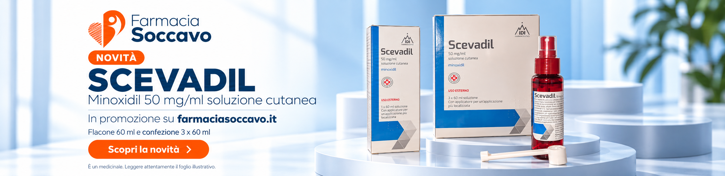 Scevadil minoxidil in promozione
