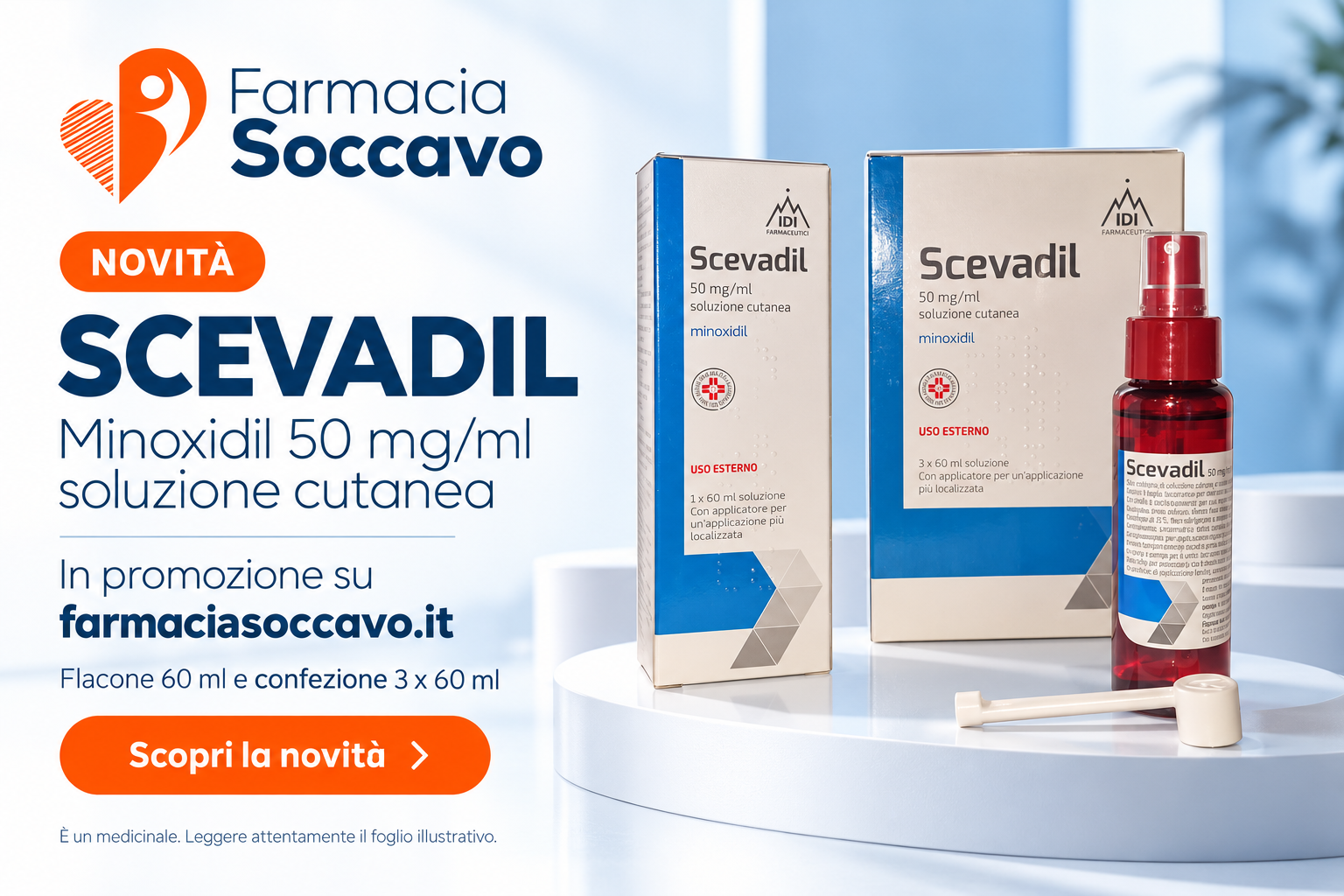 Scevadil minoxidil in promozione