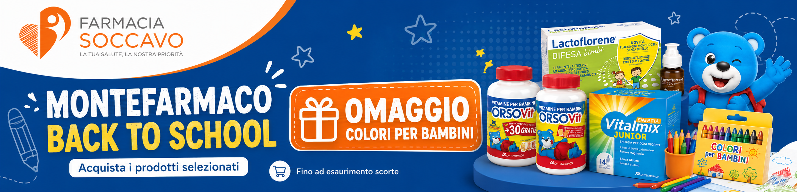 MONTEFARMACO - BACK TO SCHOOL + OMAGGIO COLORI 