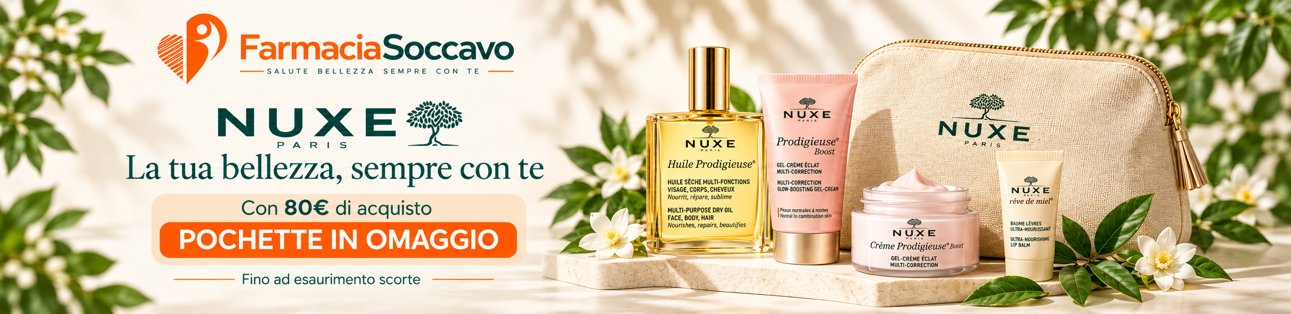 Promo nuxe omaggio pochette